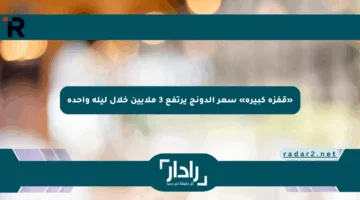 «قفزة كبيرة» سعر الدونج يرتفع 3 ملايين خلال ليلة واحدة